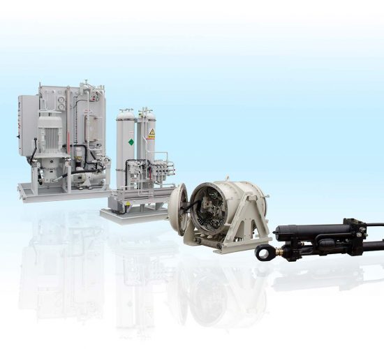 Complete turn-key hydraulic system for active visors