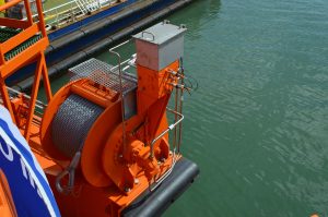 Manifold on hydraulic winch